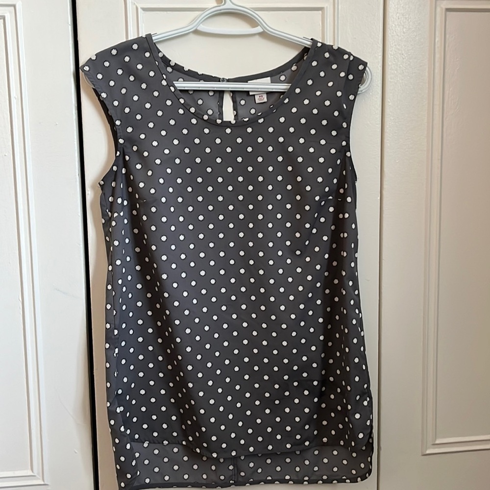 Merona Polka Dot Blouse XS